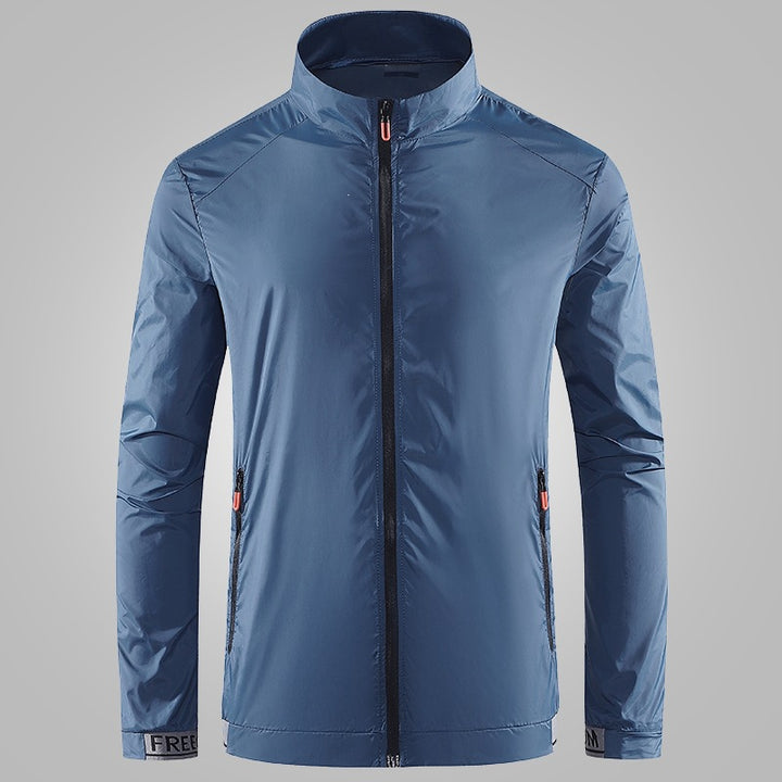 Herren Leichte Performance‑Windjacke mit hochschließendem Stehkragen Drune