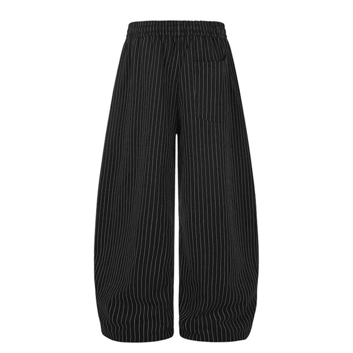 Damen Weite Palazzo-Sweathose mit Nadelstreifen, Sternprint & verstellbarem Saum Drune