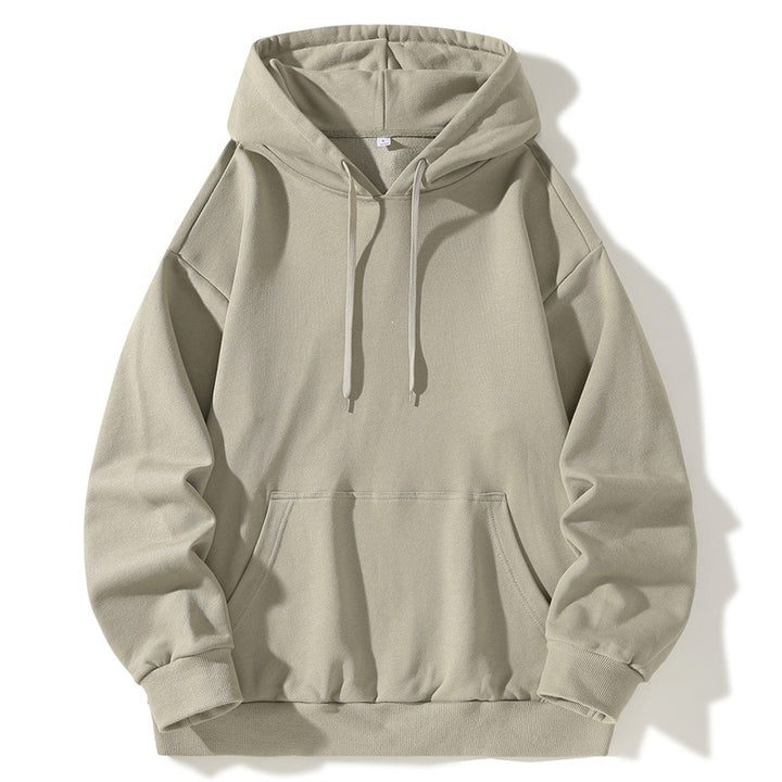 Unisex Oversize Kapuzenpullover aus schwerer Baumwollmischung mit Kängurutasche Drune