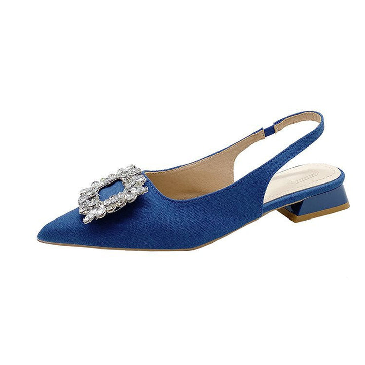 Damen Slingback-Pumps mit funkelndem Strassakzent Drune