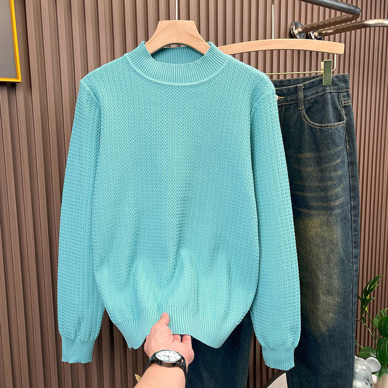 Damen Strukturierter Rollkragenpullover aus feinem Waffelstrick Drune