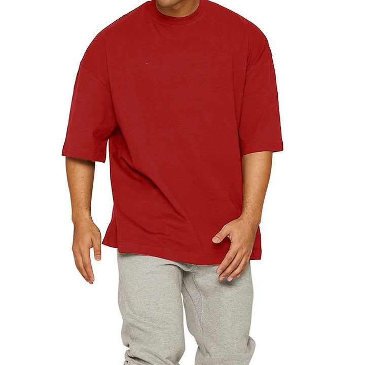 Herren Oversize T-Shirt mit atmungsaktiver Baumwolle Drune