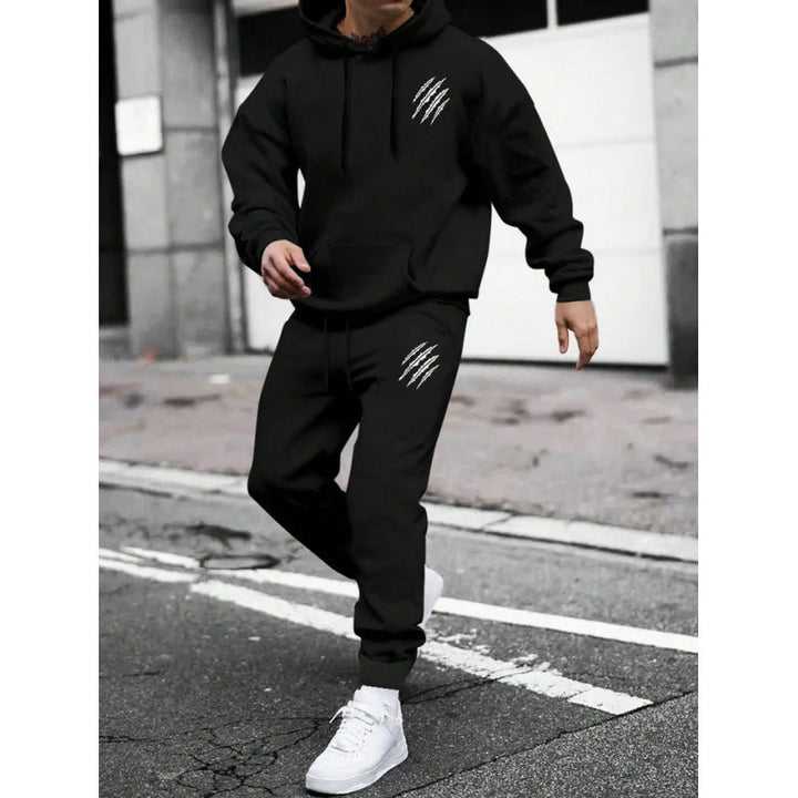 Herren Trainingsanzug mit modernem Grafikdesign und praktischen Taschen Drune