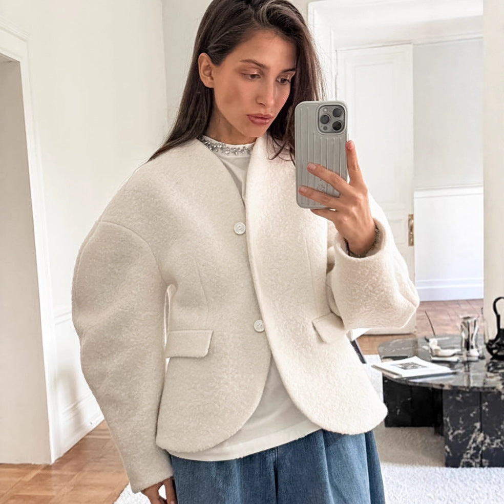 Damen Elegante und oversized Blazerjacke Drune