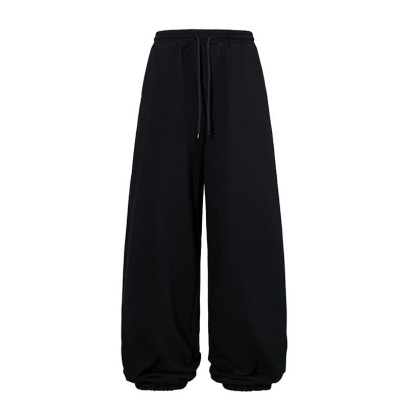 Damen Extraweite Palazzo-Sweathose mit hohem Komfortbund und Ballon-Saum Drune