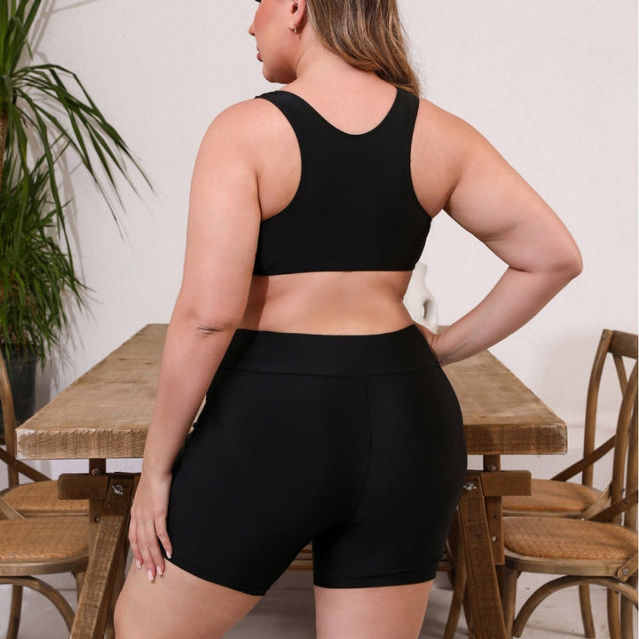 Damen Sportliches Bikini-Set mit farbenfrohem Überwurf Drune