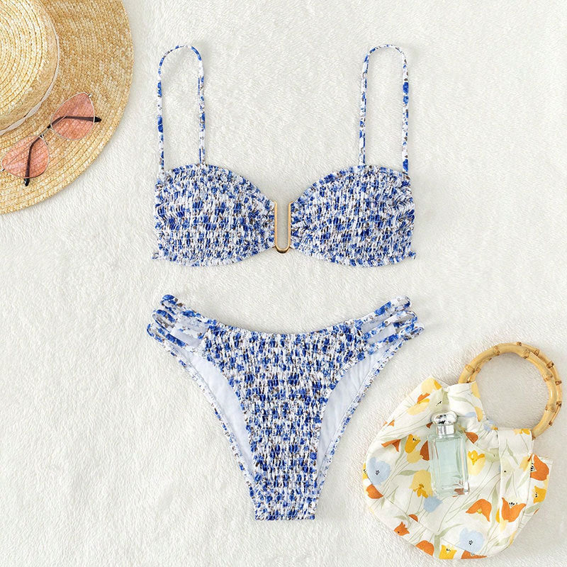 Damen Push-Up-Bikini-Set mit raffinierter Raffung Drune