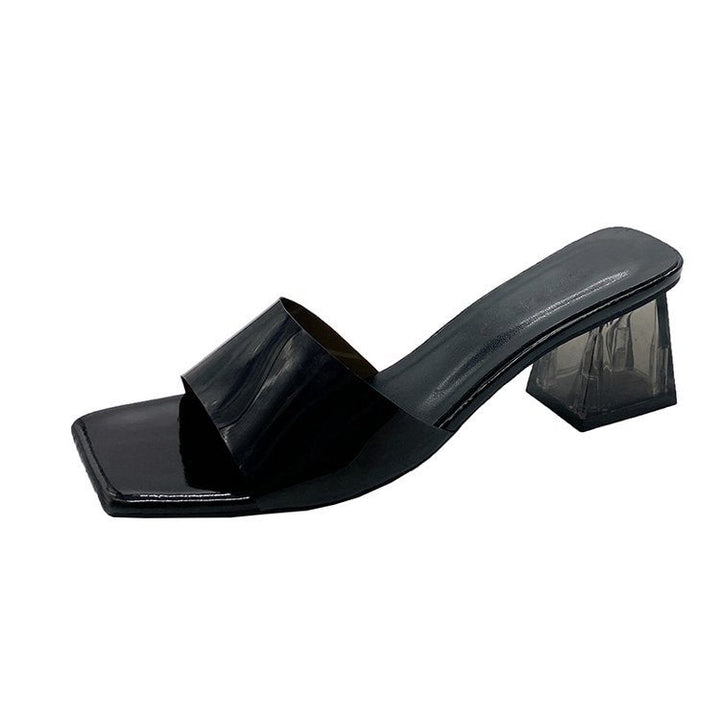 Damen Slingback Absatzschuhe mit modernem Design und elegantem Glanz Drune