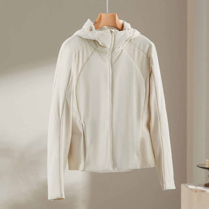 Damen Leichte Softshell-Jacke mit Kapuze, Raglanärmeln und taillierter Passform Drune