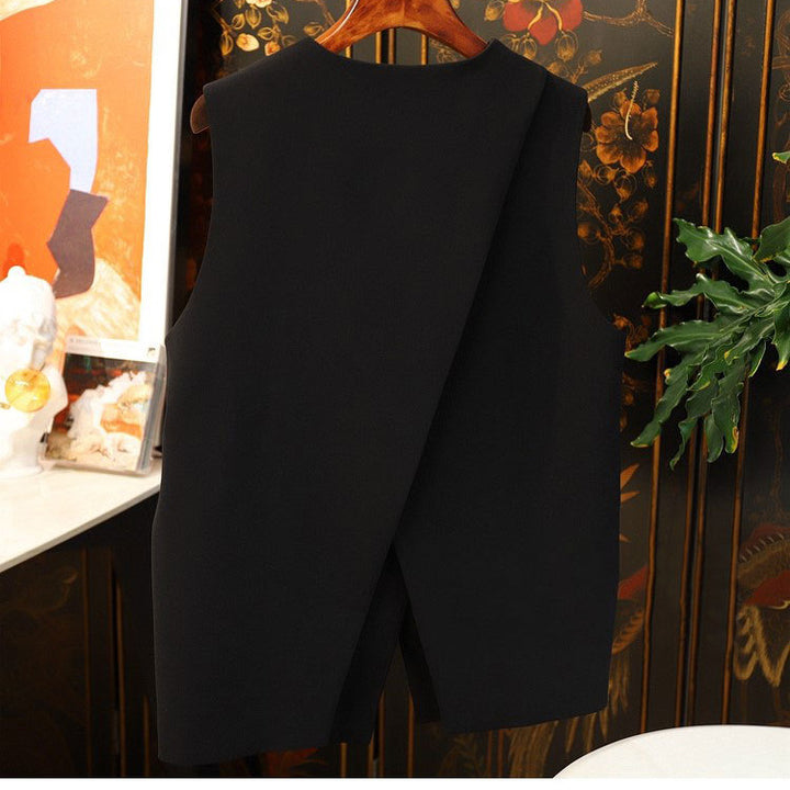 Damen Stilvolle ärmellose Blazer-Weste Drune 1789269052