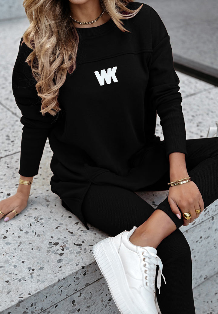 Damen Sportliches Lounge-Set mit oversized Sweatshirt und figurbetonter Leggings Drune