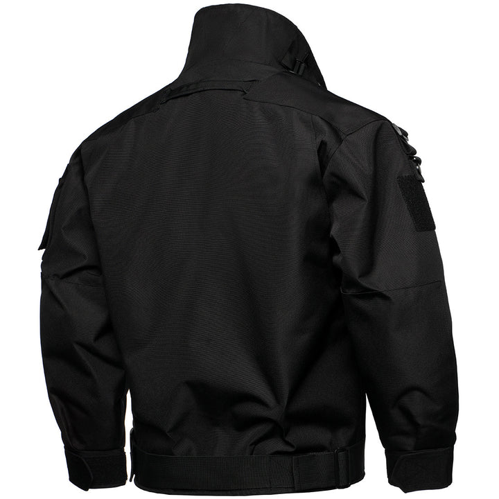 Herren Taktische Feldjacke mit modularen Steckverschlüssen und verstaubarer Kapuze Drune