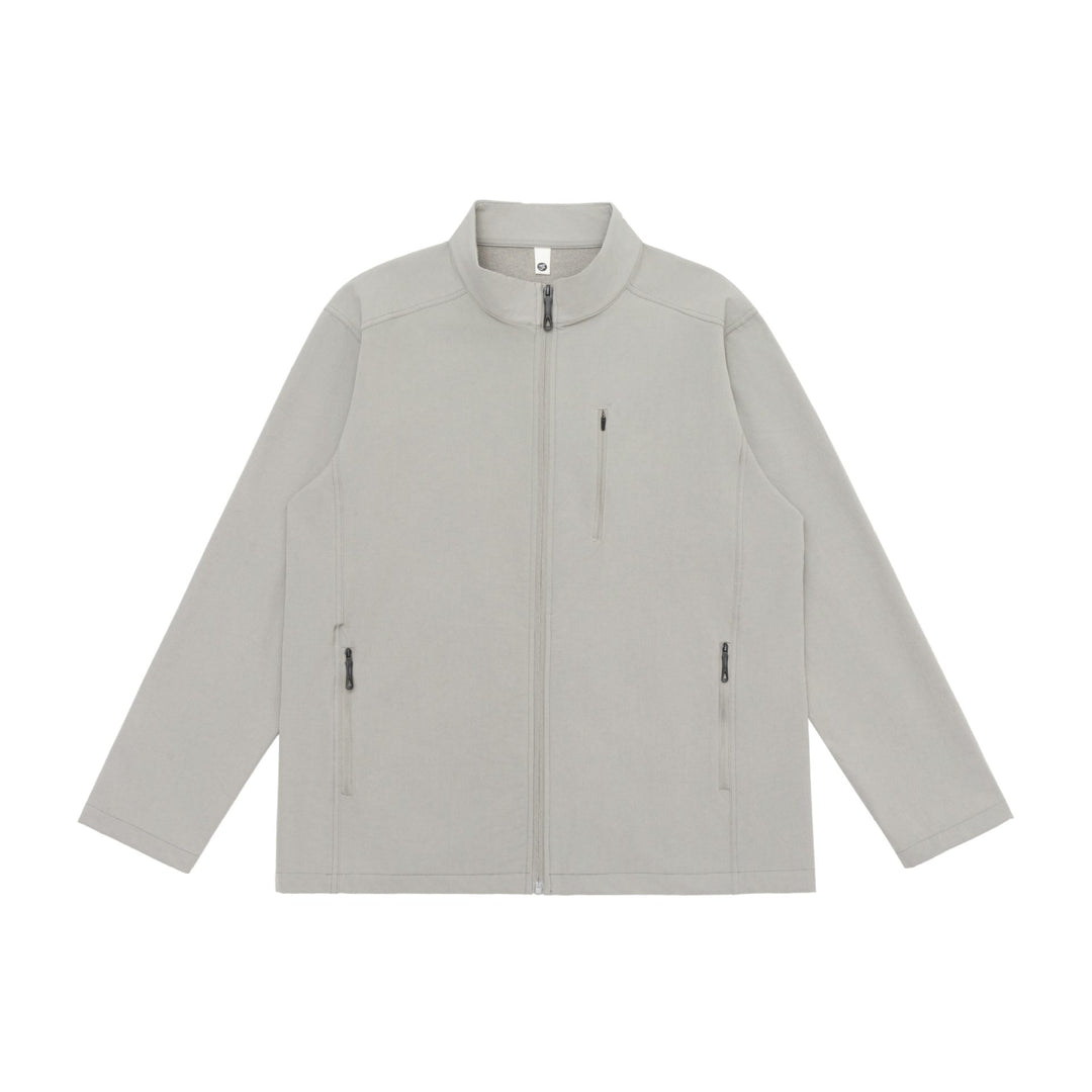 Unisex Leichte Softshell Jacke mit Stehkragen und Reißverschlusstaschen Drune