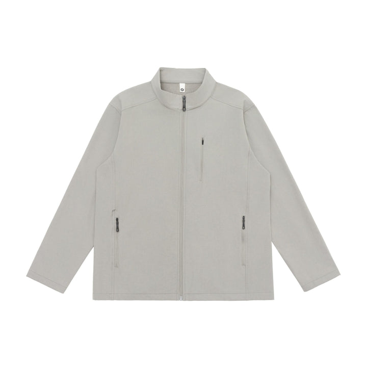 Unisex Leichte Softshell Jacke mit Stehkragen und Reißverschlusstaschen Drune