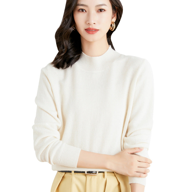 Damen Kurzrollkragen Feinstrickpullover mit leichtem Mohair-Effekt Drune
