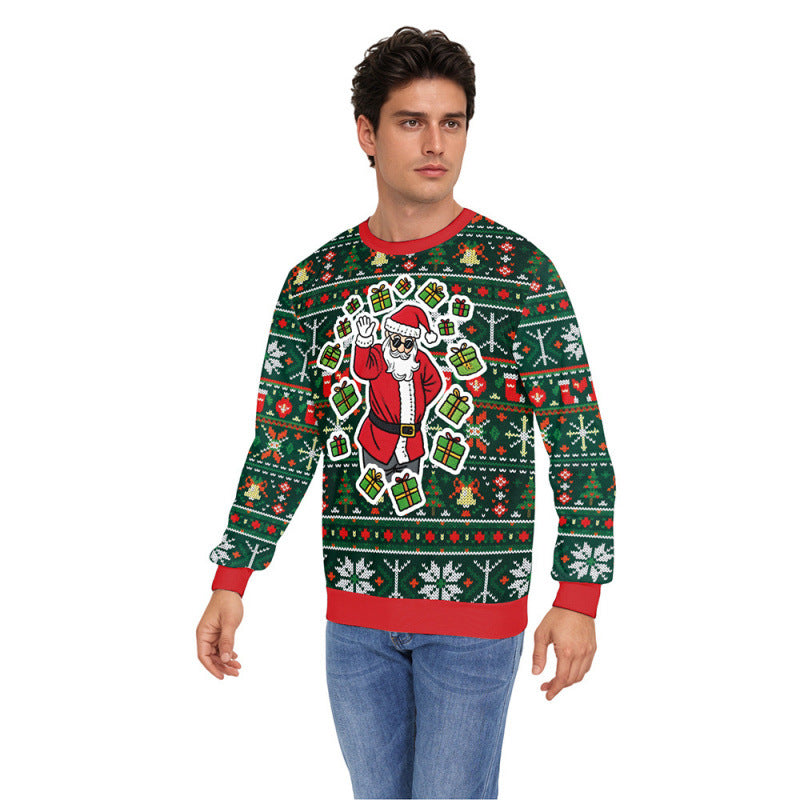 Damen Lustiger Pullover mit Weihnachtsmotiven Drune