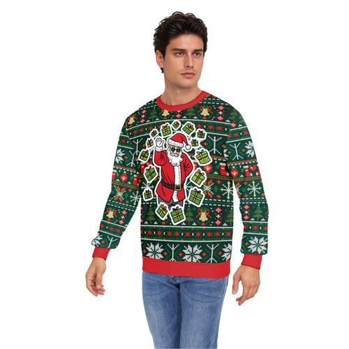 Damen Lustiger Pullover mit Weihnachtsmotiven Drune