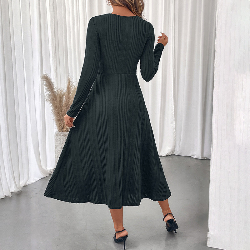Damen Elegantes Midikleid mit Cut-Out-Details Drune