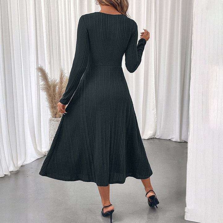 Damen Elegantes Midikleid mit Cut-Out-Details Drune