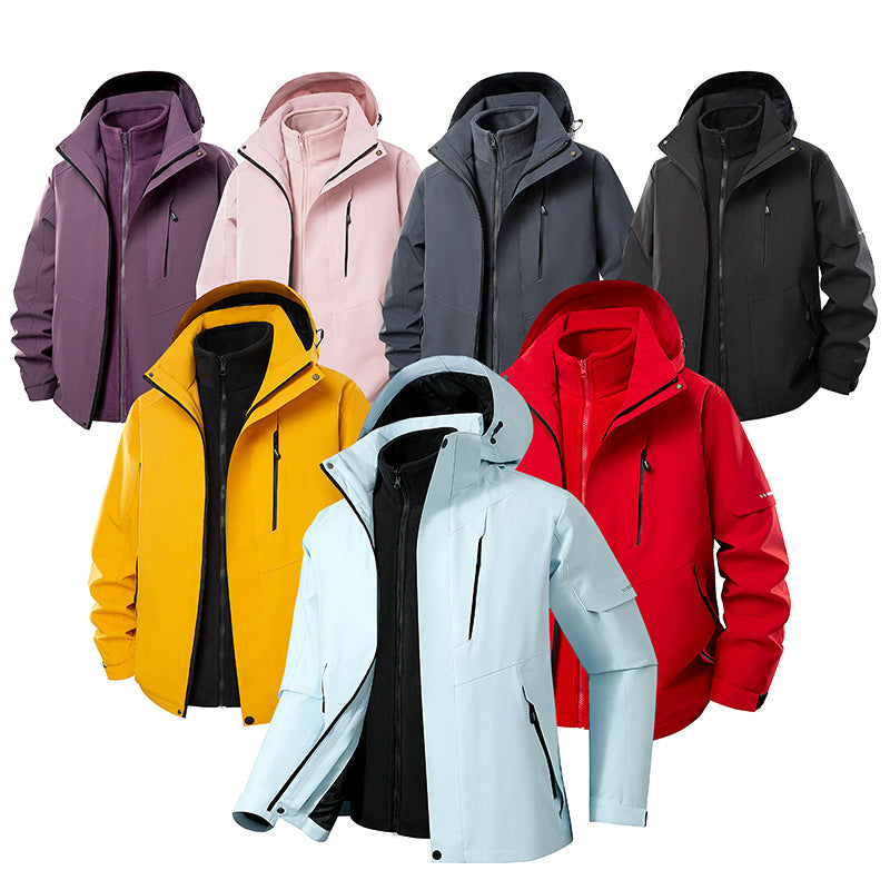 Damen Zweilagiger Softshell-Parka mit herausnehmbarer Fleece-Innenjacke Drune