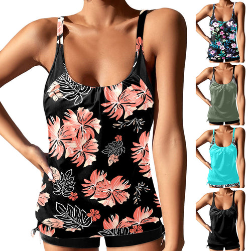 Damen Tankini-Set mit femininem Design und modischen Akzenten Drune