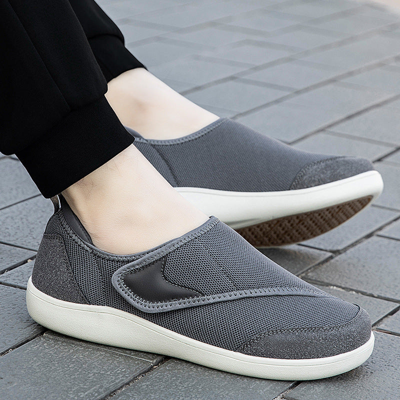 Damen nan einhändig verstellbarer Schlupf-Halbschuh mit Klettriemen, atmungsaktivem Mesh und stoßdämpfender EVA-Sohle Drune