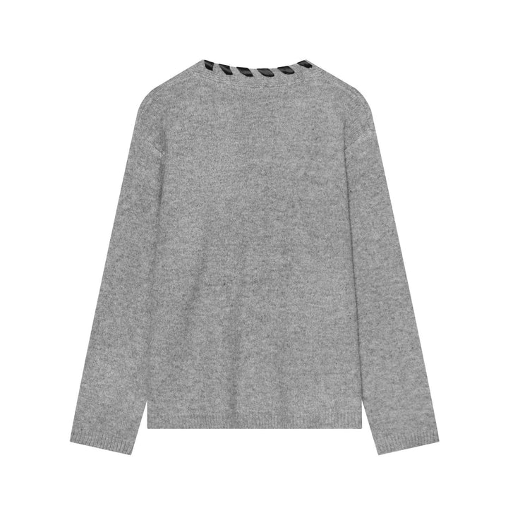 Damen Feinstrick-Cardigan mit V‑Ausschnitt und Satinbandeinfassung Drune