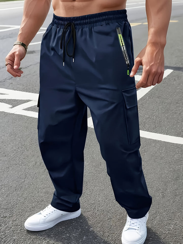 Herren Praktische Cargo-Hose mit verstellbarem Gummizug Drune