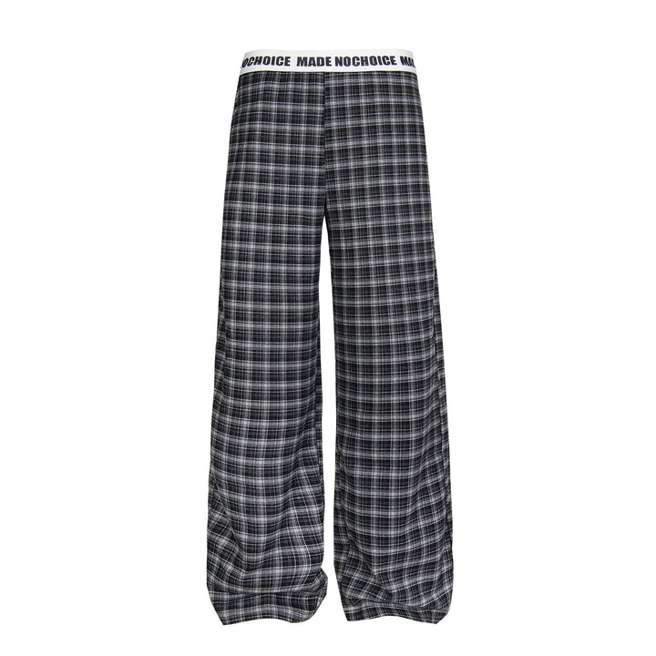 Damen Gemusterte Weitgeschnittene Freizeithose Drune