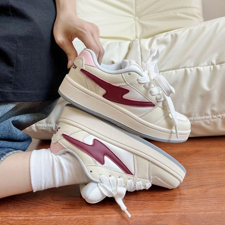 Damen sportliche Sneaker mit gepolstertem Schaft von Drune