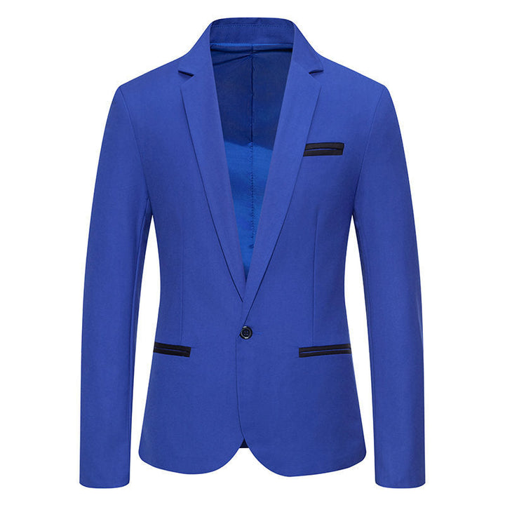Herren Eleganter Blazer mit kontrastierenden Details Drune