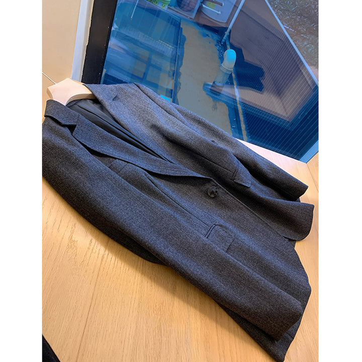 Damen elegante Blazerjacke aus hochwertigem Stoff Drune