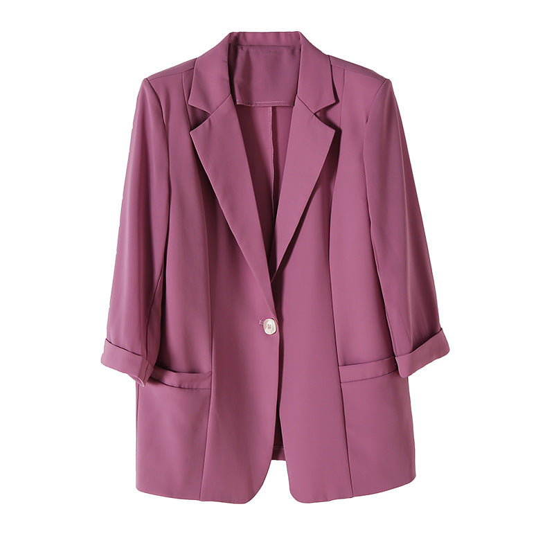 Damen elegante und lässige Oversized-Jacke mit langen Ärmeln Drune