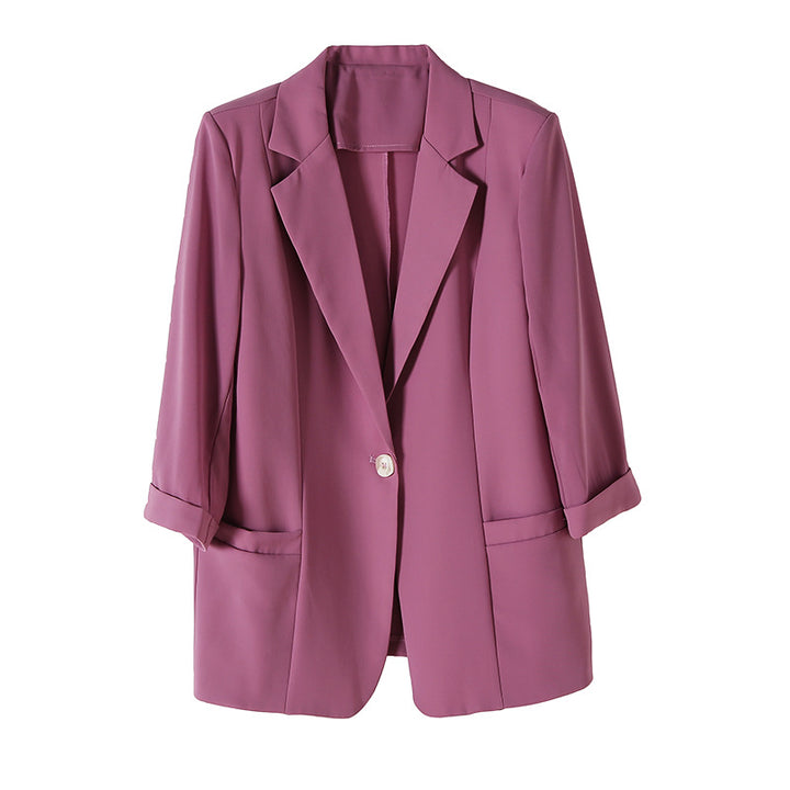 Damen elegante und lässige Oversized-Jacke mit langen Ärmeln Drune