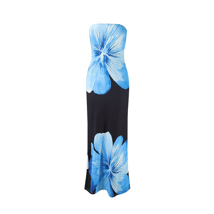 Damen Maxikleid mit floralem Muster Drune