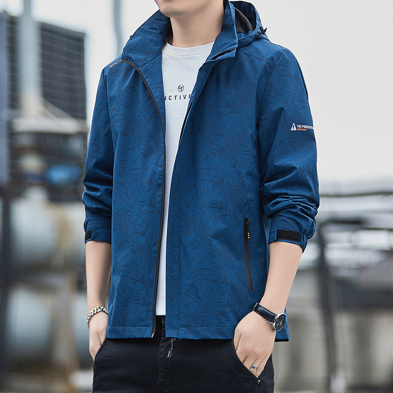 Herren Sportliche Übergangsjacke mit praktischem Kapuzendesign Drune