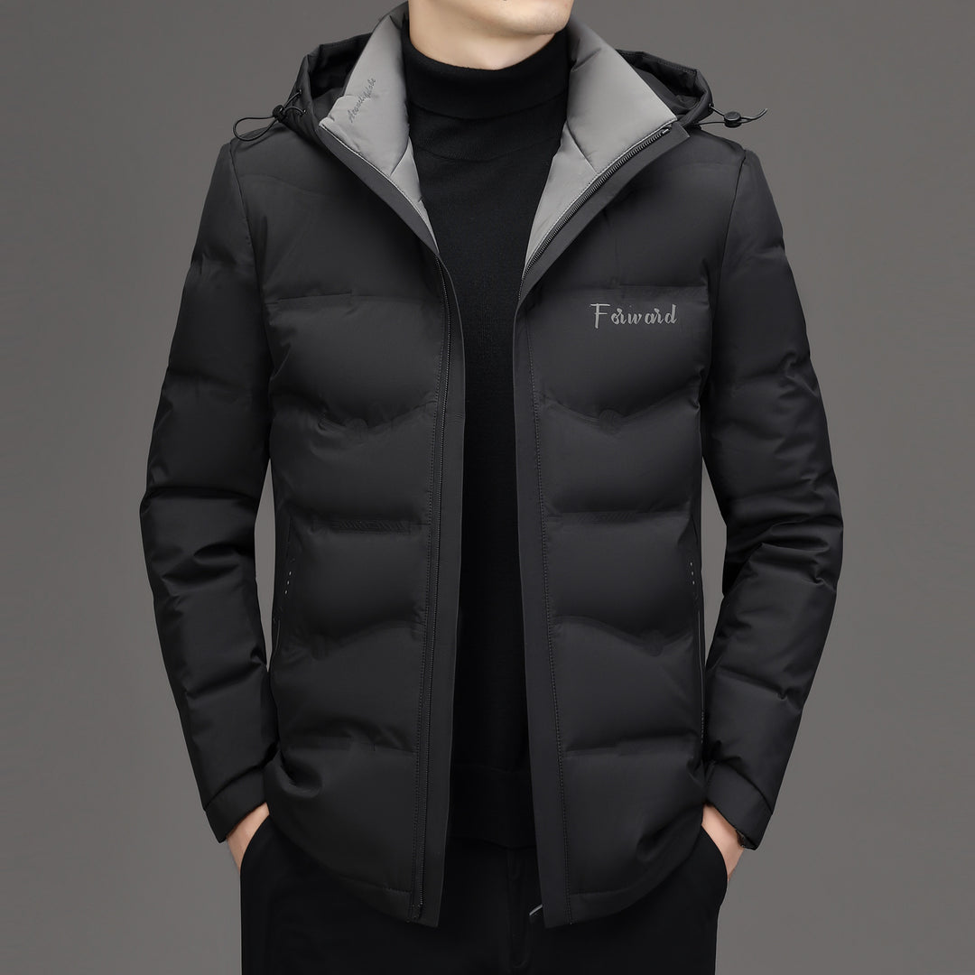 Herren Steppjacke mit Kapuze und schlanker Thermofütterung Drune