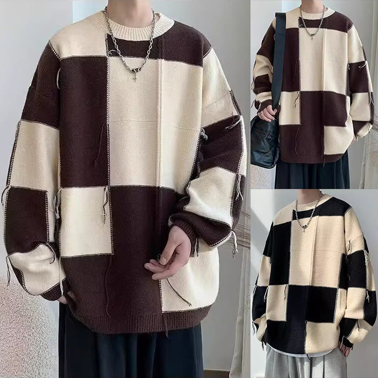 Herren Grobstrick Pullover Drune