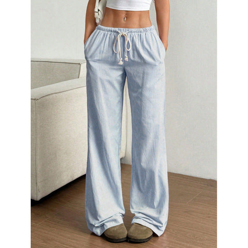 Damen Weit geschnittene Cordhose mit praktischen Eingrifftaschen Drune