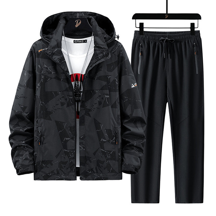 Herren Sportliches Trainingsanzug Drune