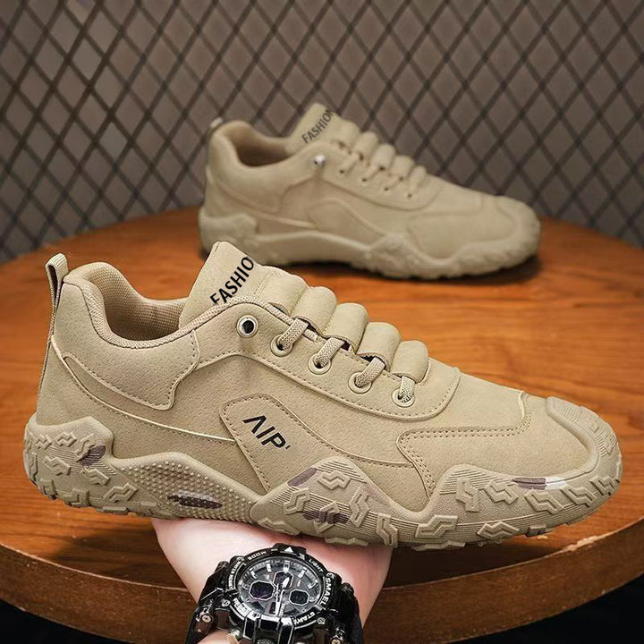 Herren Urbaner Chunky-Sneaker mit Veloursleder-Optik, profiliertem Grip-Profil und ergonomischer Plateausohle Drune