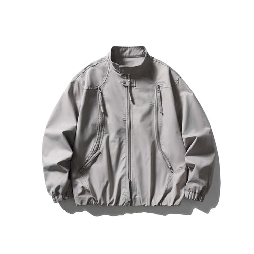 Herren Leichte Utility-Bomberjacke mit Stehkragen Drune