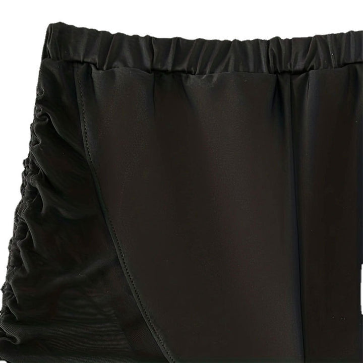 Damen Badeshorts mit elastischem Bund und seitlichen Rüschendetails Drune