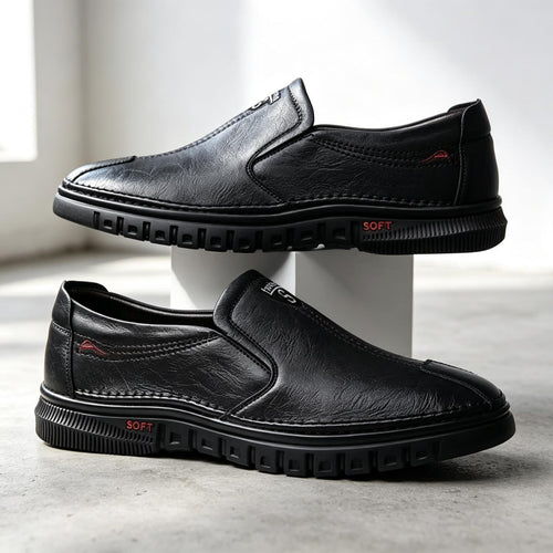 Herren Elegante Leder Slipper Drune