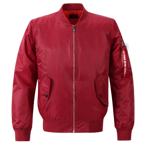 Herren Modische Bomberjacke mit praktischen Taschen Drune