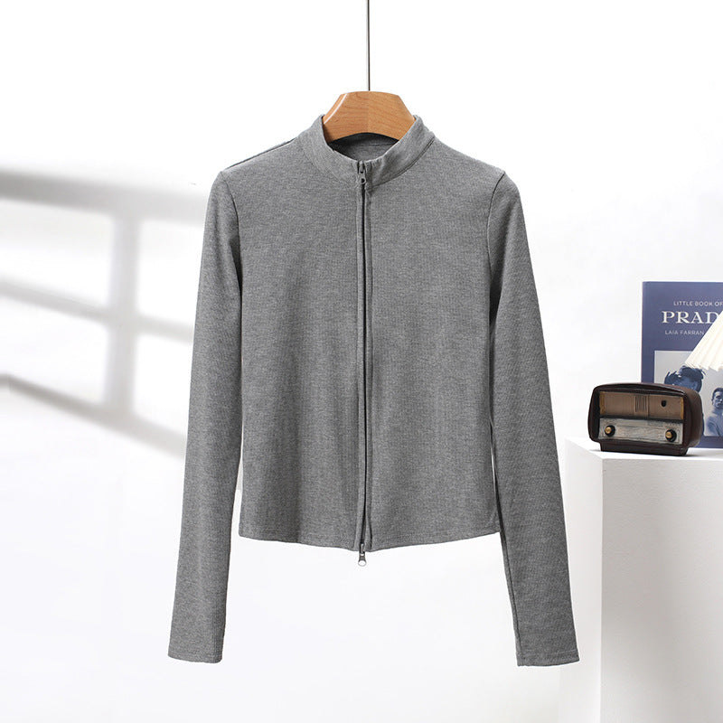Damen Elegante und funktionale Sportjacke mit hohem Kragen Drune
