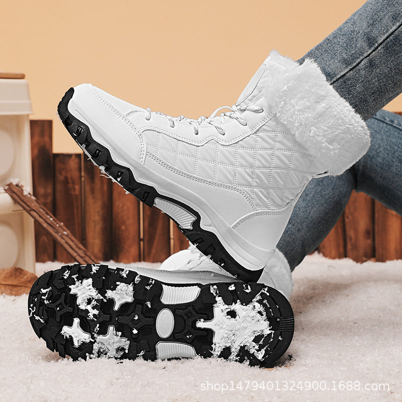Damen Winterwanderschuhe mit warmem Fleece-Futter und rutschfester Sohle Drune