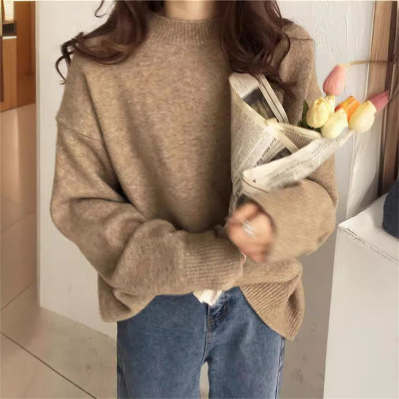 Damen lässiger Pullover im Oversized-Stil Drune