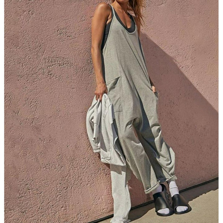 Damen Lässiger Overall aus strapazierfähigem Material Drune