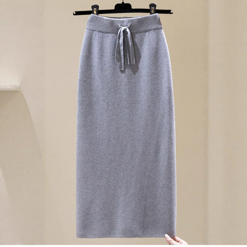 Damen Langer, elastischer Maxirock mit Bundtiefe Drune